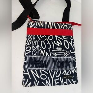Robin Ruth New York Black and Red Crossbody Bag